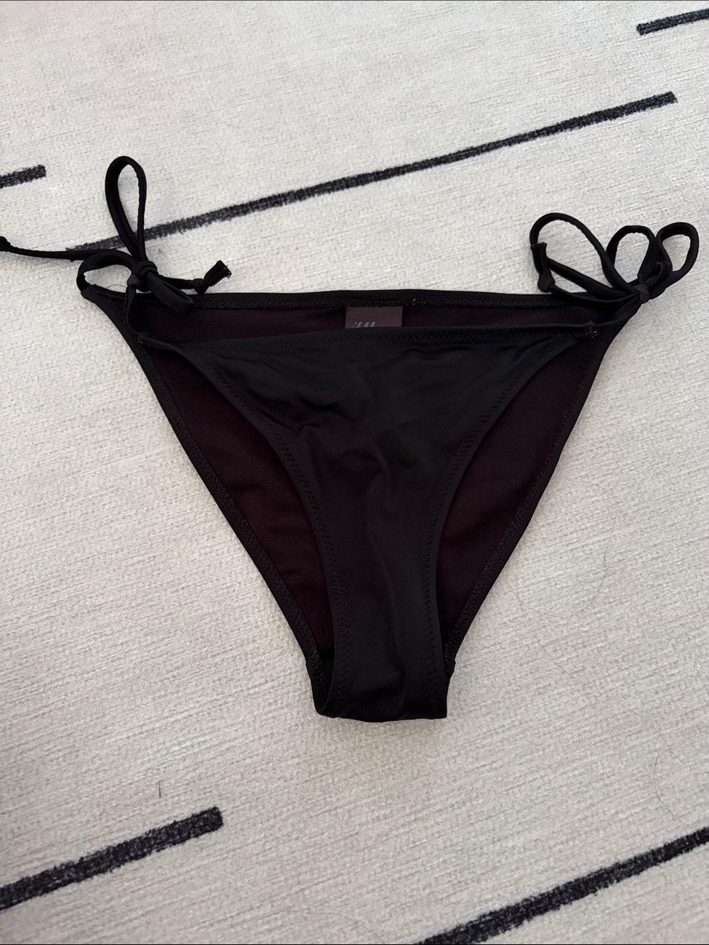 H&M Black Women's Tie-Side Swim Bottom Size Small